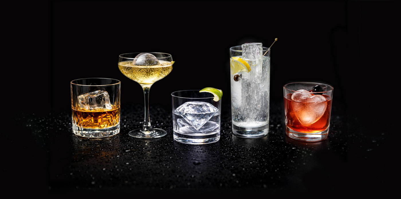 The LXRY ICE Collection - describe different ice cubes